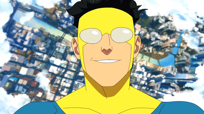 Mark Grayson looking happy in Invincible Season 4, Episode 4.