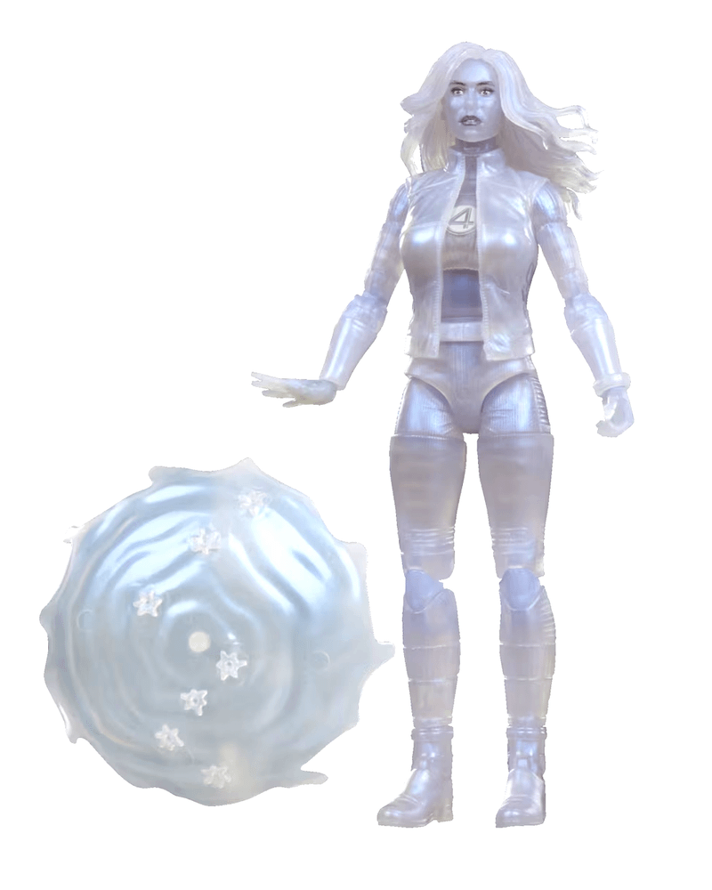 Invsible Woman's Marvel Legends Avengers: Doomsday figure with accessories.