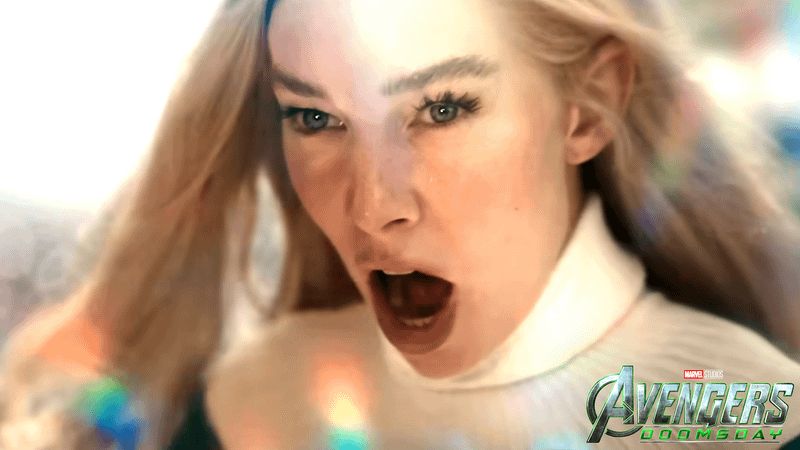 Invisible Woman yelling in Avengers: Doomsday.