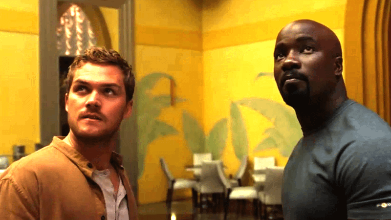 Danny Rand as Iron Fist, Mike Colter as Luke Cage in 'Luke Cage' Season 2.