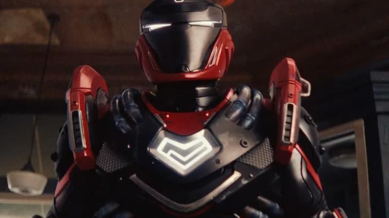 Riri Williams wears her self-made metal suit in the MCU series Ironheart.