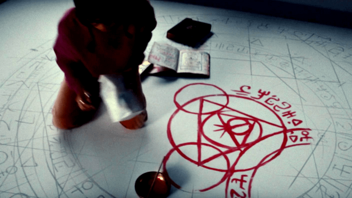 Runes seen on a table in Ironheart.