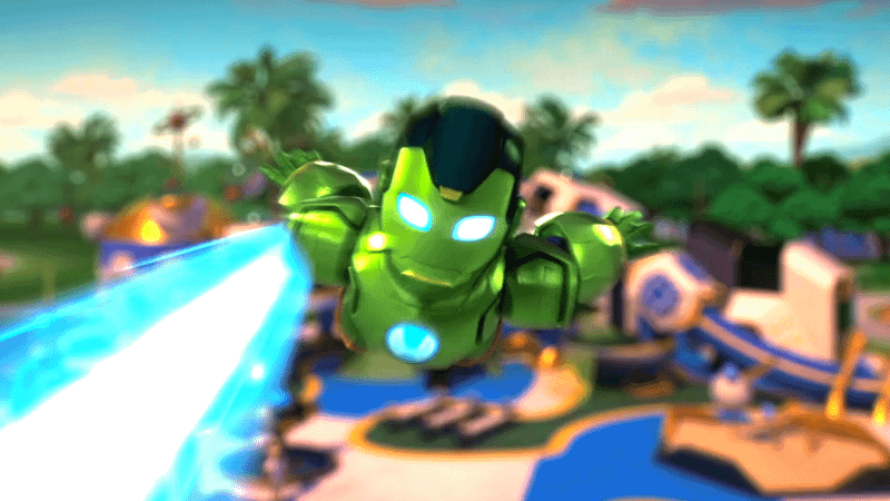 Iron Hulk in Meet Iron Man and his Awesome Friends