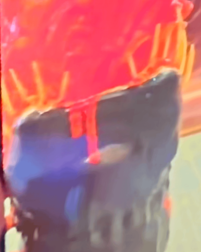 The back of the Iron Lung popcorn bucket on a phone