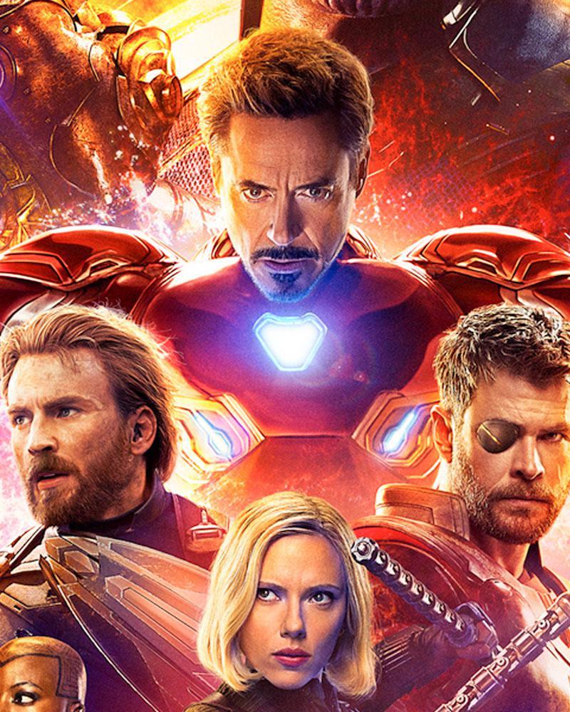 Robert Downey Jr Iron Man on Avengers: Infinity War poster.