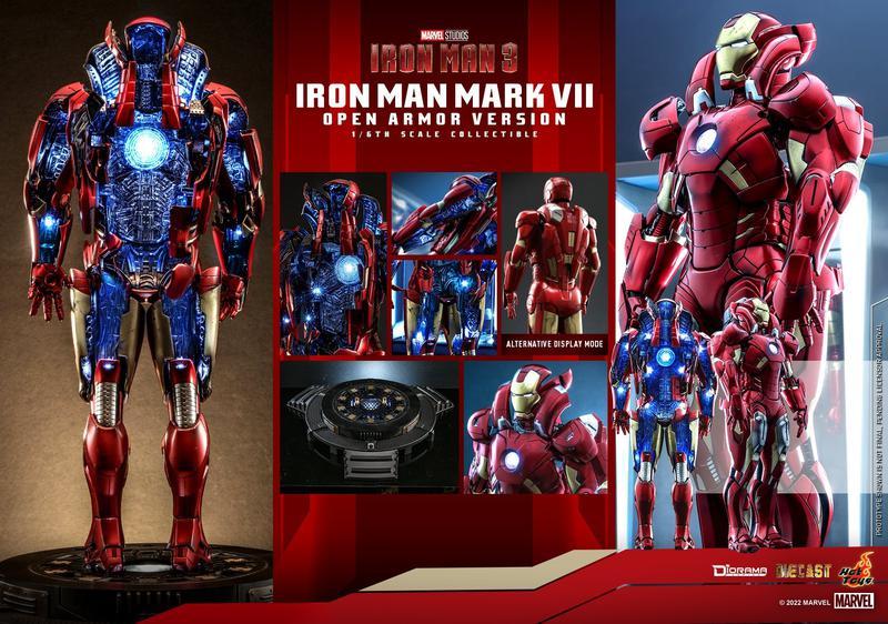 Iron Man 3 Open Armor Hot Toys Full View