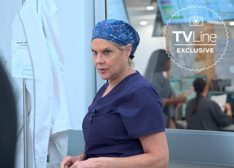 Mary McCormack as Linda Conley in The Pitt Season 2, Episode 13.