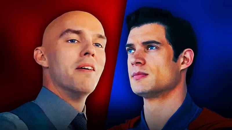 Nicholas Hoult's Lex Luthor alongside David Corenswet's Superman.