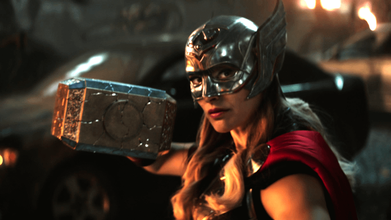 Natalie Portman as Jane Foster in Thor: Love and Thunder.