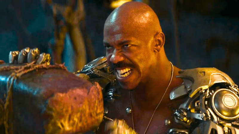 Mehcad Brooks as Jax in Mortal Kombat.