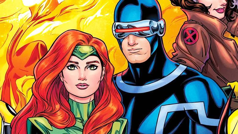Jean Grey and Cyclops in Marvel Comics.