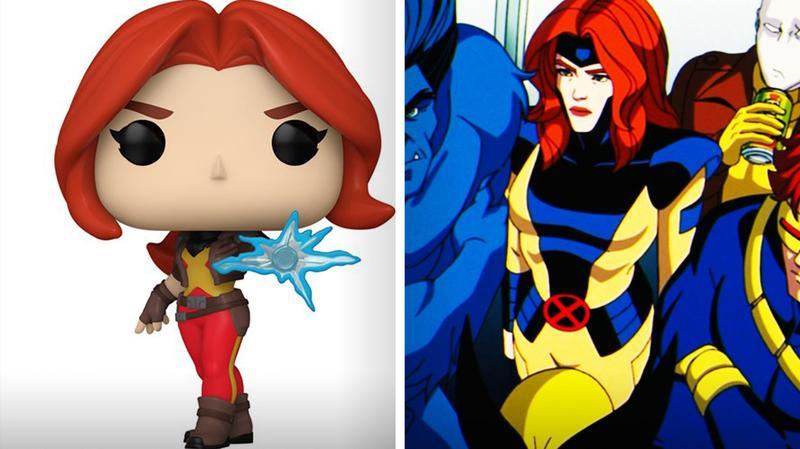 Jean Grey's Wasteland costume alongside classic blue and yellow costume in X-Men '97 Season 1.