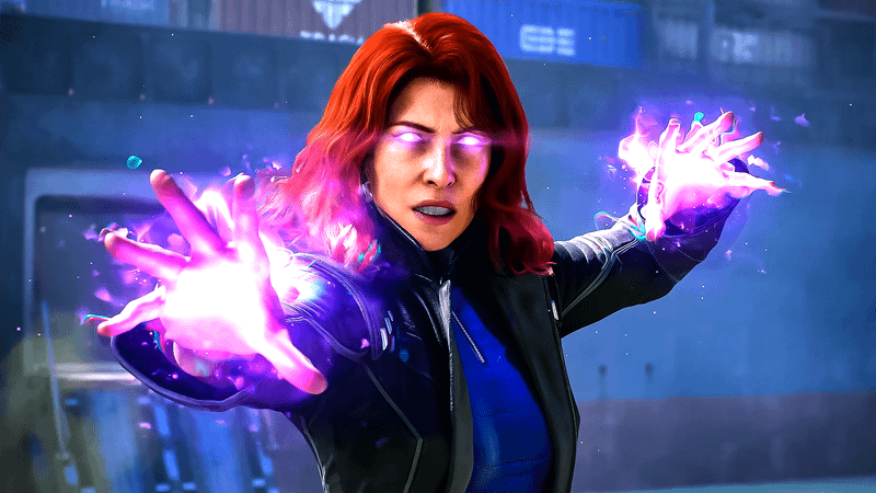 Jean Grey using her powers in 'Wolverine' video game.