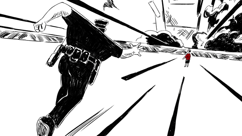 A vision of Spot killing Miles' dad.