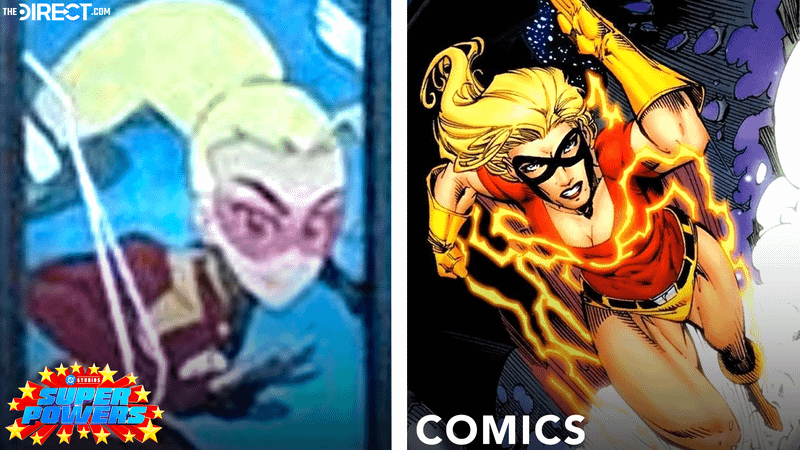 Jesse Quick Flash in DC Super Powers vs DC Comics.