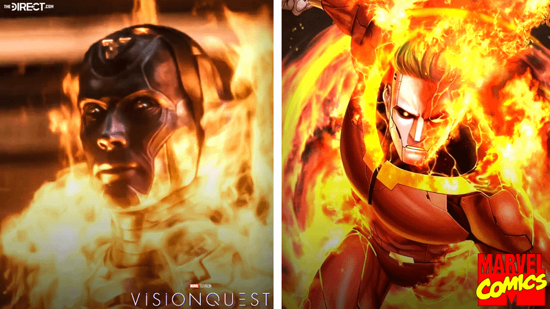 Jim Hammond in live-action and in Marvel Comics.