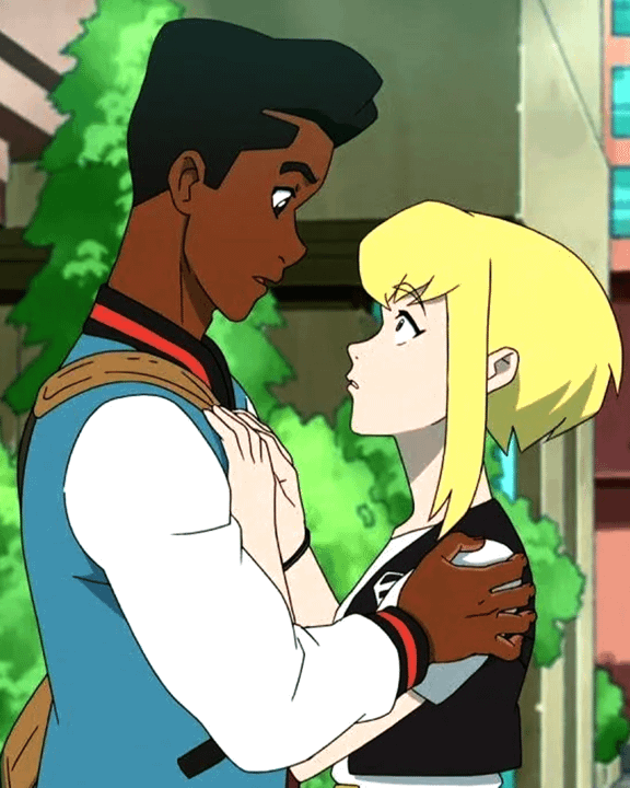 Supergirl and Jimmy Olsen.