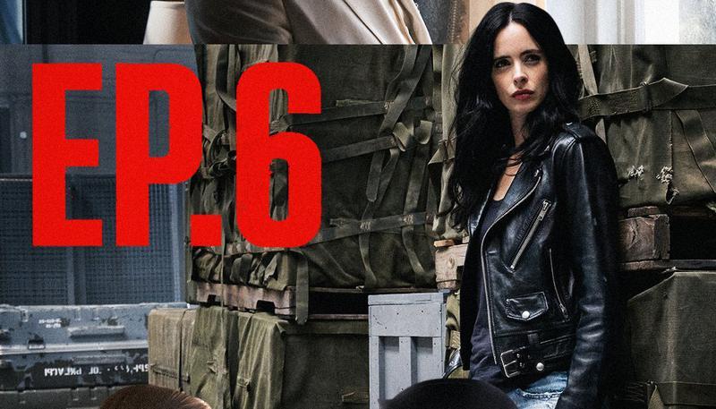 Krysten Ritter's Jessica Jones in her iconic leather jacket.