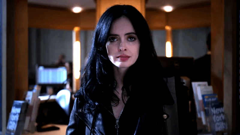 Krysten Ritter as Jessica Jones in 'Jessica Jones' series.