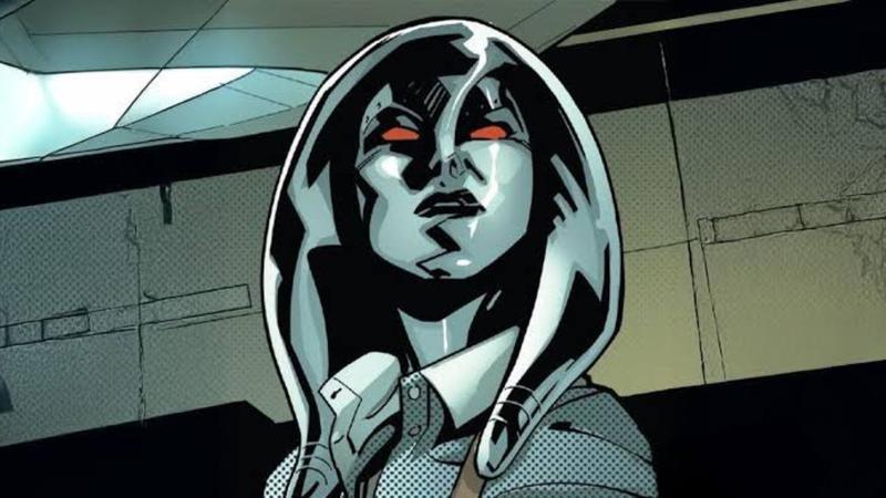 Jocasta looking angry in Marvel Comics.