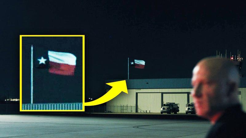 Texas' Lone Star flag in Lioness S3 Episode 5.