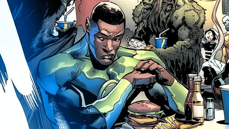 John Stewart in DC Comics Justice League # 9.