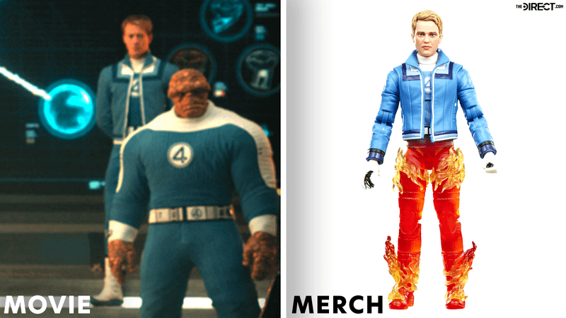 Johnny Storm in Doomsday trailer and Hasbro figure.