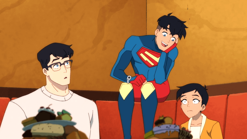The Kent family in My Adventures with Superman Season 3.