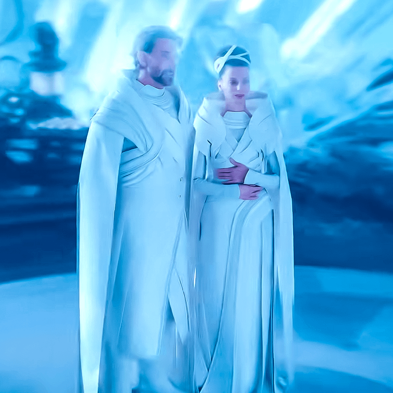 Superman 2025, Bradley Cooper Jor-El and Lara full Costumes.