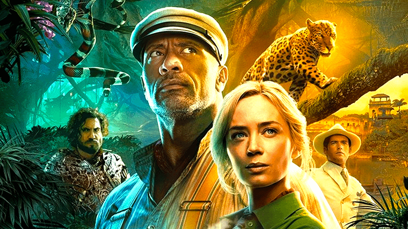 Poster for Jungle Cruise with Dwayne Johnson and Emily Blunt
