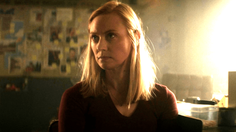 Deborah Ann Woll as Karen Page in Daredevil: Born Again.