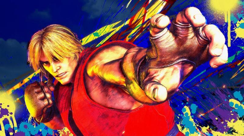 Ken Masters posing with his fist out in Street Fighter 6