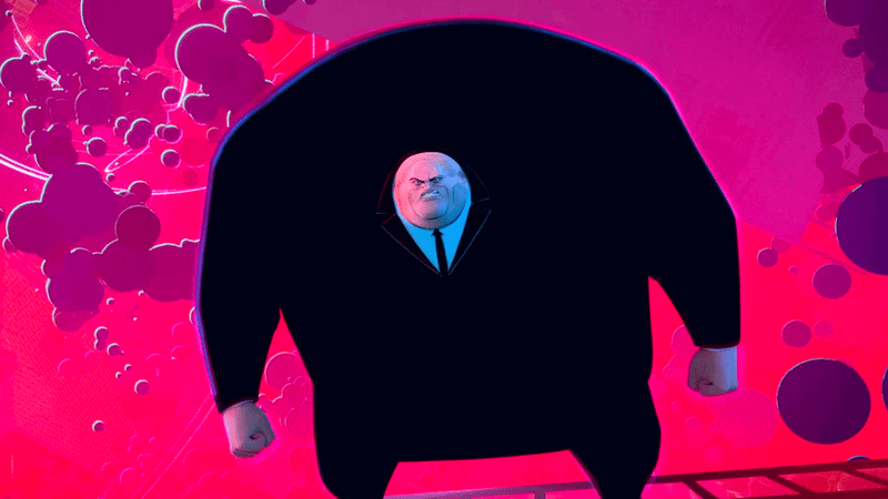 Kingpin looking angry in Spider-Man: Into the Spider-Verse.