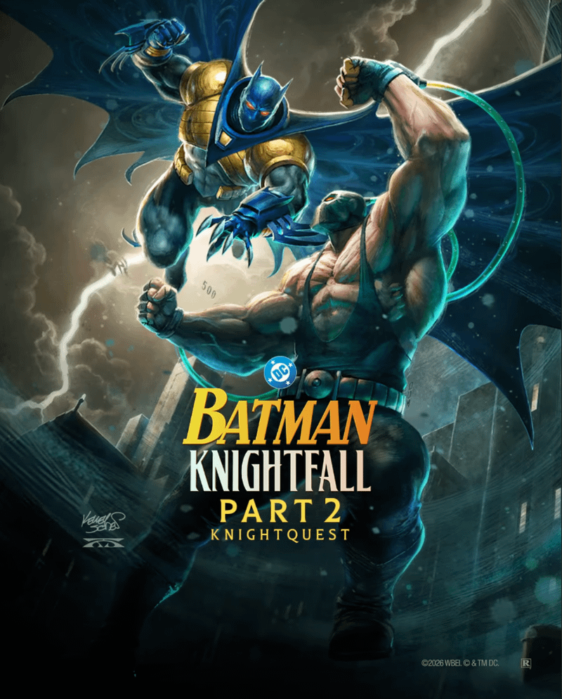 Batman: Knightfall poster shows Bane duking it out with Azrael.
