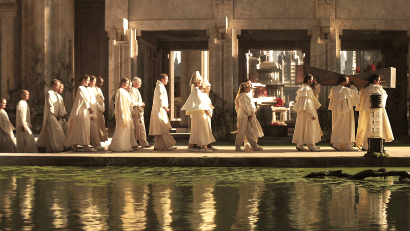 Kryptonians walking near water in 'Supergirl' trailer.