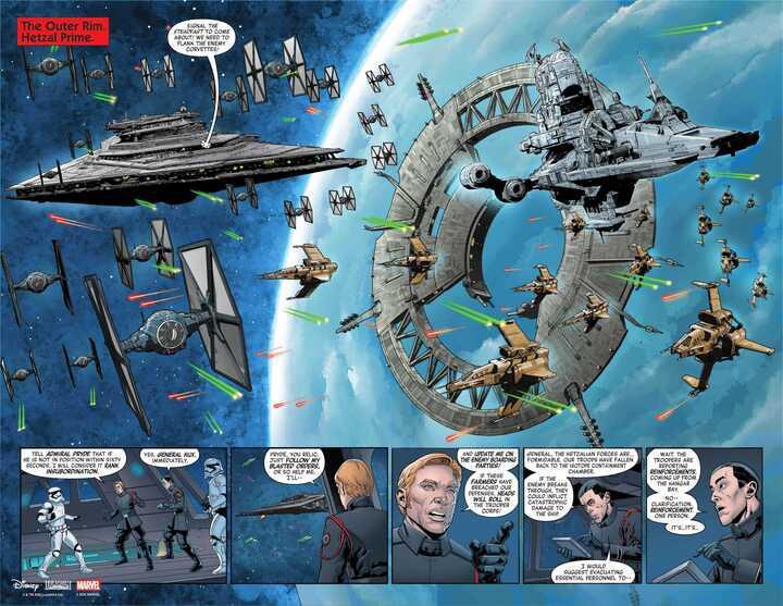 A panel from The Fall of Kylo Ren Issue 1.
