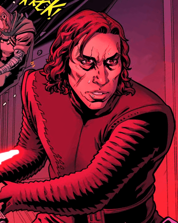 Kylo Ren in a panel from The Fall of Kylo Ren Issue 1.