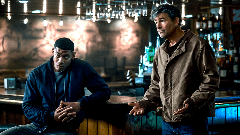 Hal Jordan and John Stewart in the DCU's Lanterns show.