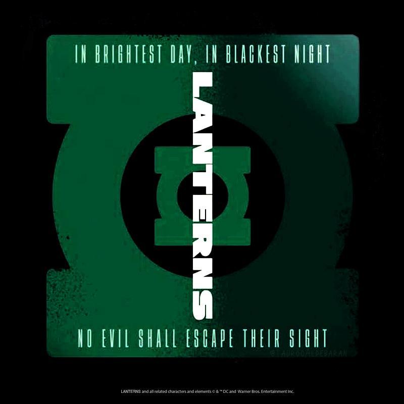 Green Lanterns logo alongside the Green Lantern oath.