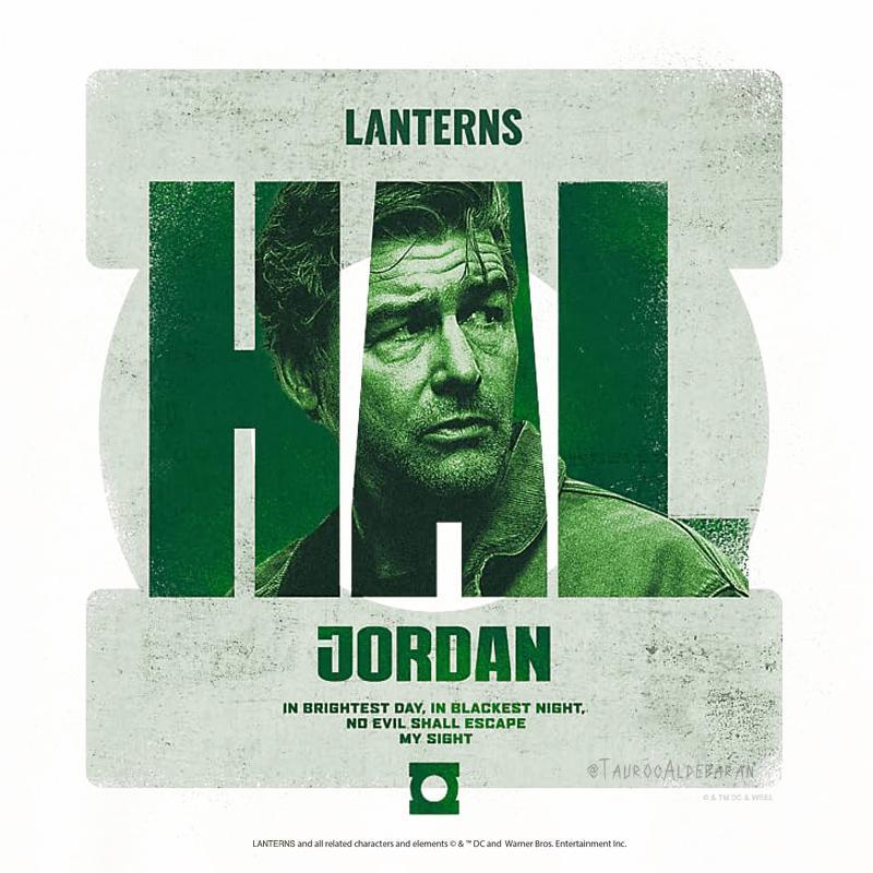 Hal Jordan appears in DC Studios' Lanterns promi poster.