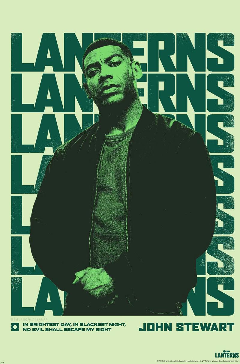 John Stewart in new Lanterns poster.