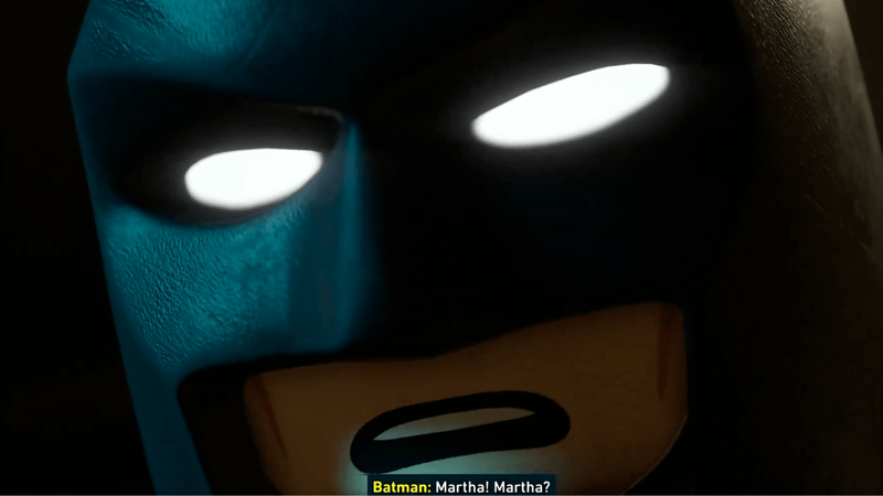 LEGO Batman Martha line in LEGO Batman: Legacy of the Dark Knight.