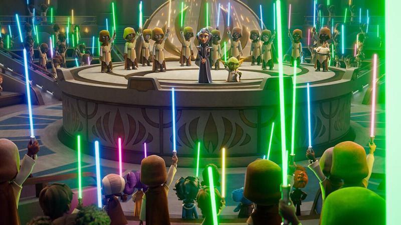 Young Jedi Adventures Jedi with lightsabers