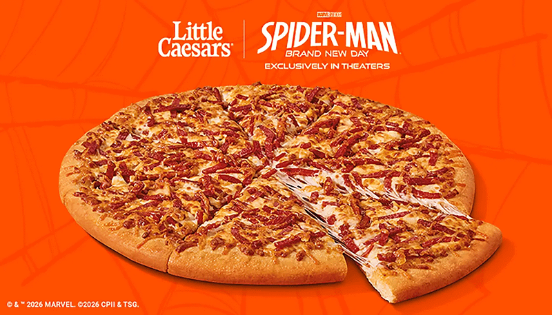 Little Caesars' pizza for 'Spider-Man: Brand New Day.'