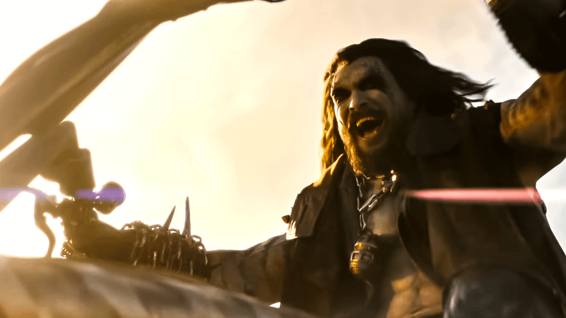 Lobo screaming while riding his space bike in Supergirl.