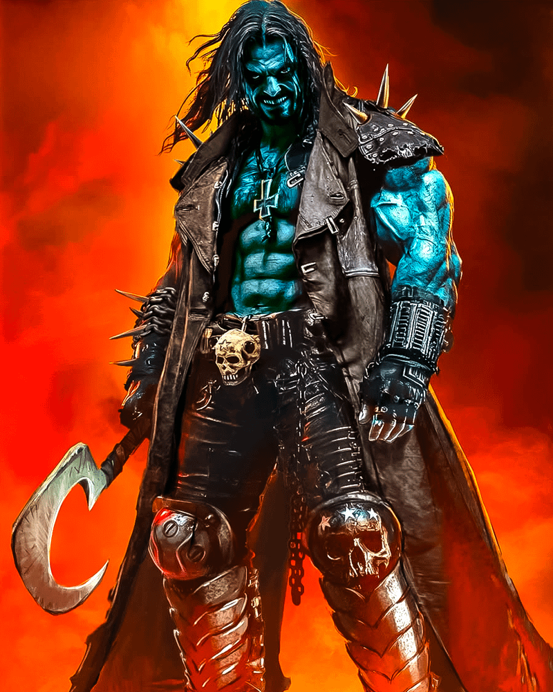 Lobo Supergirl concept art by Andrei Riabovitchev.