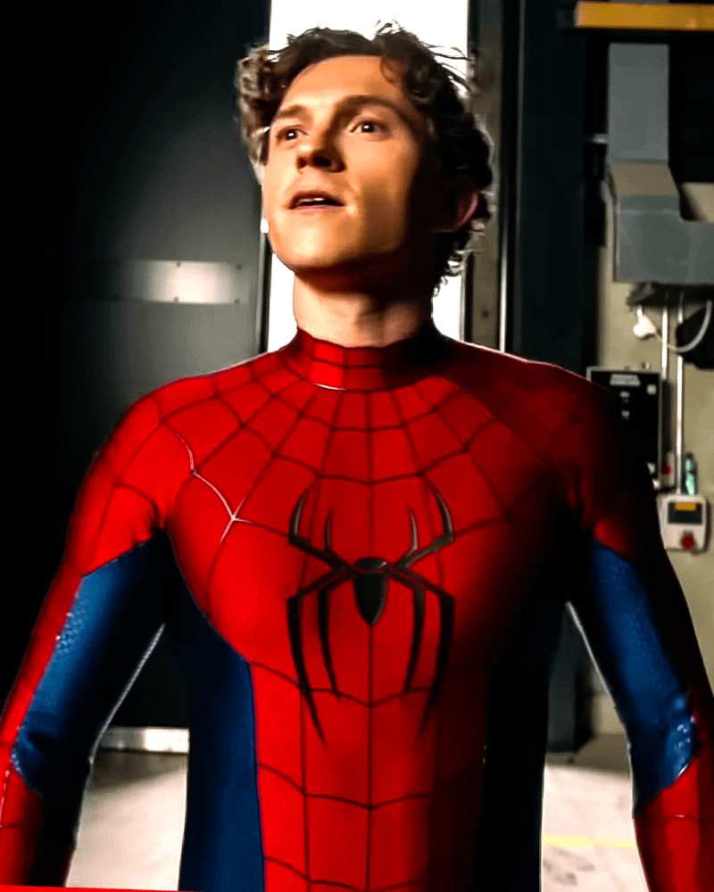 Rom Holland in a Spider-Man suit in Spider-Man: Brand New Day.