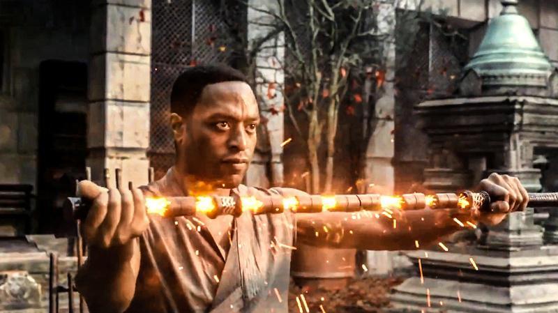 Karl Mordo using The Staff of the Living Tribunal in Doctor Strange 