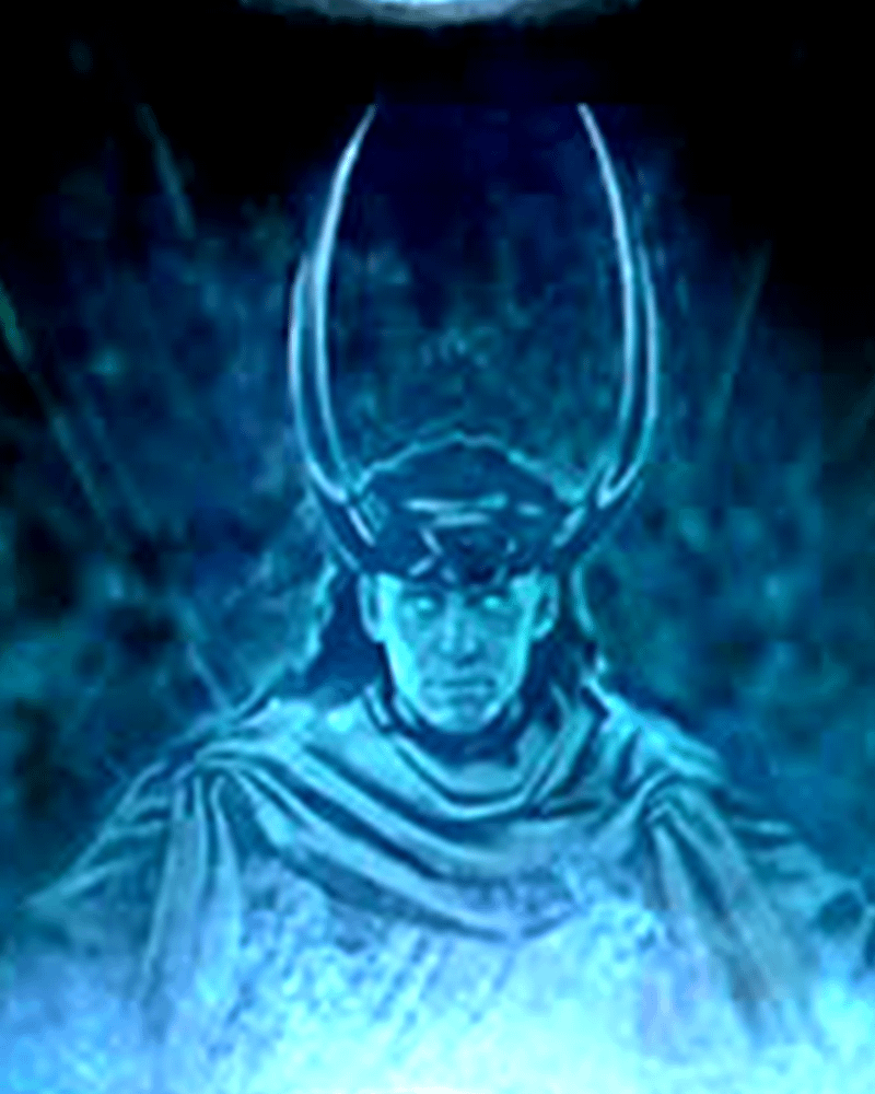 Loki, God of Stories in Avengers Doomsday concept art poster.