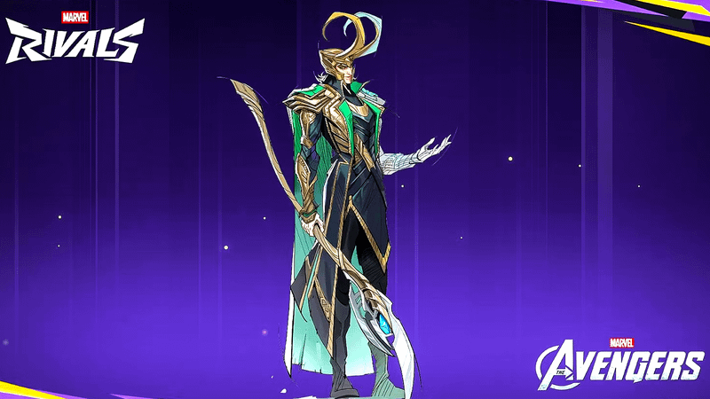 Loki holds his scepter in Marvel Rivals.